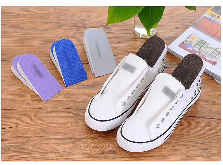 Inner Heightening Shoe Pad Men's and Women's Height Increasing Insole Invisible Sports Comfort Heightening Insole Foam Half Insole Heel Pad