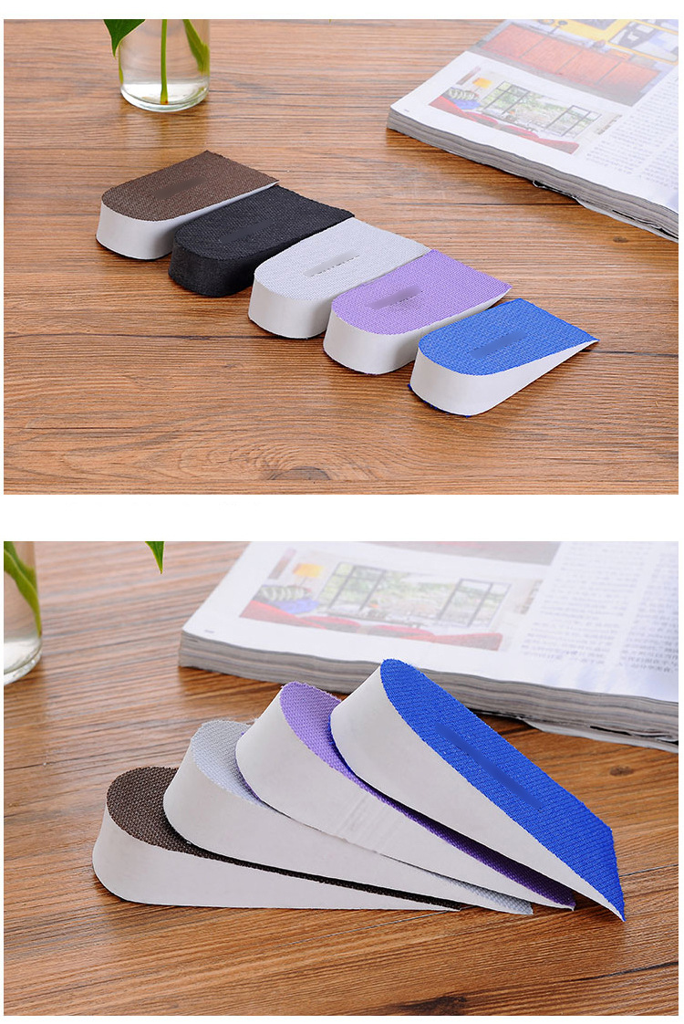 Inner Heightening Shoe Pad Men's and Women's Height Increasing Insole Invisible Sports Comfort Heightening Insole Foam Half Insole Heel Pad