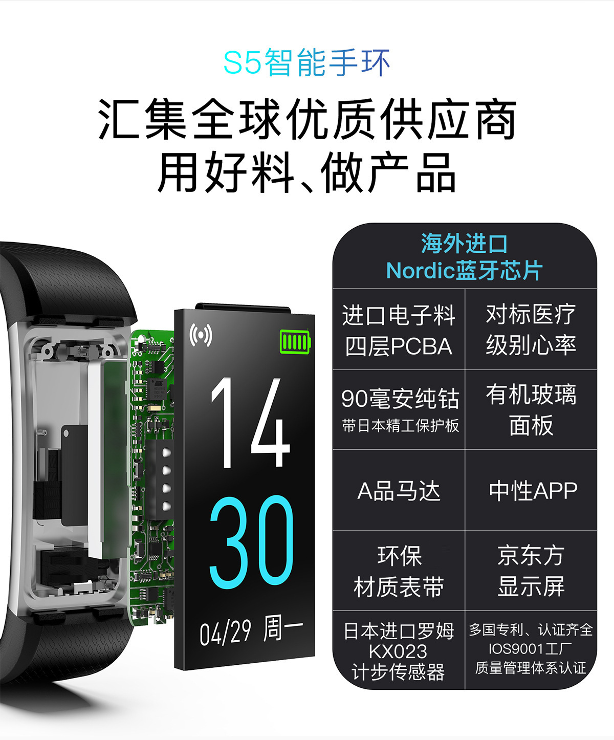 New S5 Blood Pressure Silicone Step Information Push Reminder Adult Sports Bracelet Health Monitoring Smart Bracelet New S5 Blood Pressure Silicone Step Information Push Reminder Adult Sports Bracelet Health Monitoring Smart Bracelet