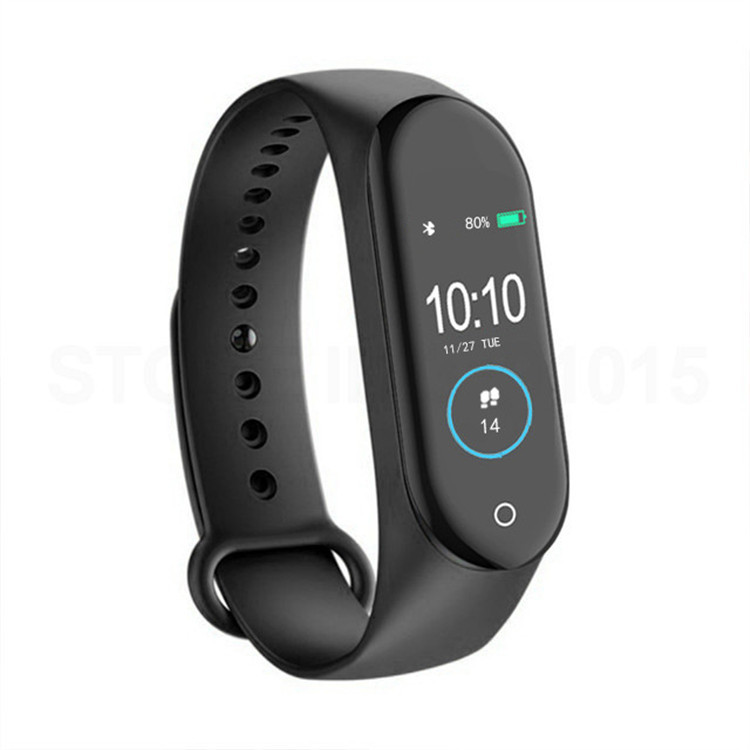 M4 Smart Bracelet Heart Rate Monitoring Blood Pressure Blood Oxygen Information Push Waterproof Bluetooth Step Bracelet