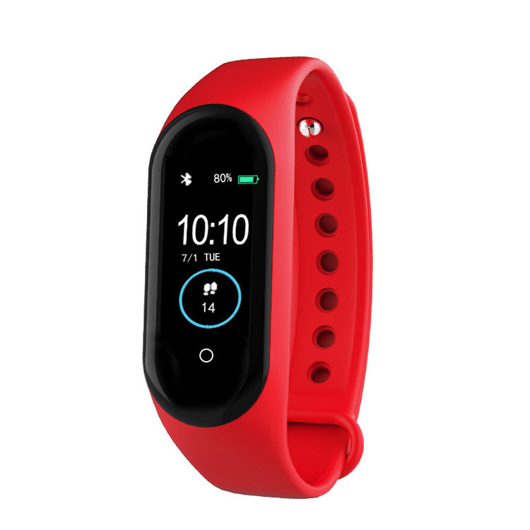 M4 Smart Bracelet Heart Rate Monitoring Blood Pressure Blood Oxygen Information Push Waterproof Bluetooth Step Bracelet