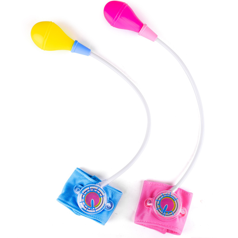 Children's Simulation Family Doctor Toys Play House Small Doctor Nurse Blood Pressure Measuring Toys Medical Tools Blood Pressure Meter Wholesale