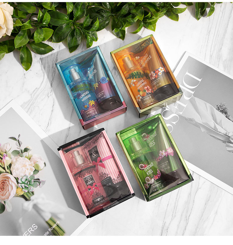 Foreign Trade Popular Style Perfume for Women Body Spray Two-Piece Suit European and American Nourishing Moisturizing Body Lotion Gift Box Wholesale Foreign Trade Popular Style Perfume for Women Body Spray Two-Piece Suit European and American Nourishing Moisturizing Body Lotion Gift Box Wholesale