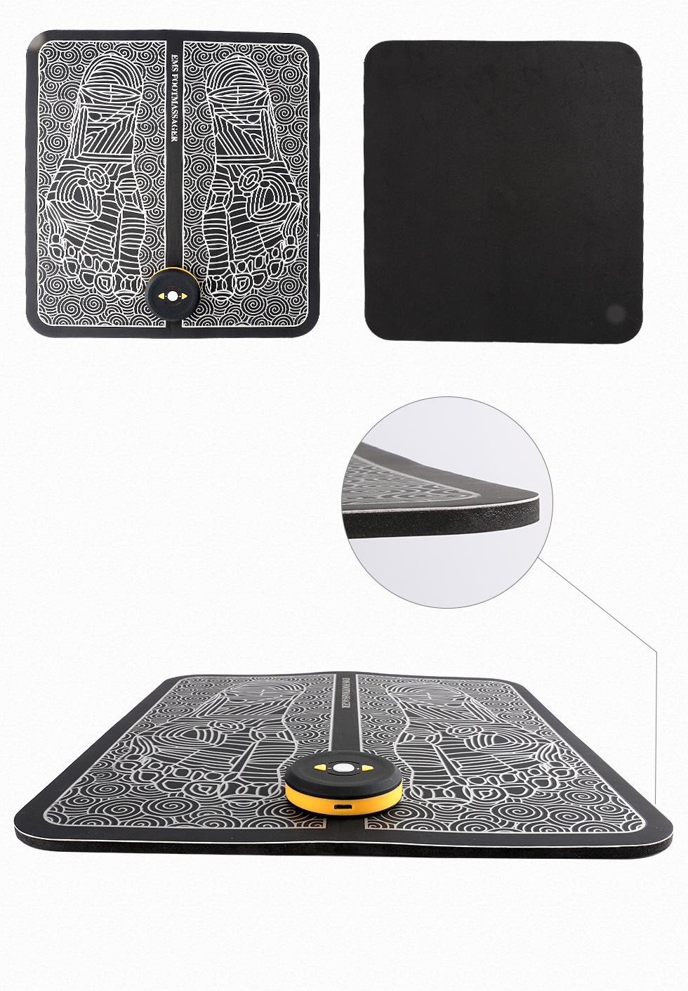 Smart EMS Massage Mat Foot Pulse Physiotherapy Foot Pad Micro Current Foot Foot Massage Device USB Rechargeable Smart EMS Massage Mat Foot Pulse Physiotherapy Foot Pad Micro Current Foot Foot Massage Device USB Rechargeable