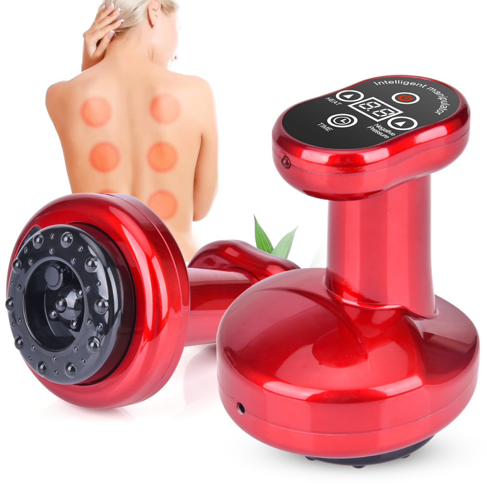 Negative Pressure Electric Gua Sha Scraping Massager Gua Sha Scraping Device Heating Physiotherapeutic Instrument Massage Instrument Gravity Operator Health Instrument Cupping Device