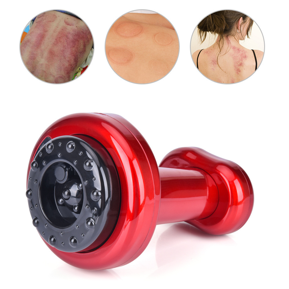 Negative Pressure Electric Gua Sha Scraping Massager Gua Sha Scraping Device Heating Physiotherapeutic Instrument Massage Instrument Gravity Operator Health Instrument Cupping Device