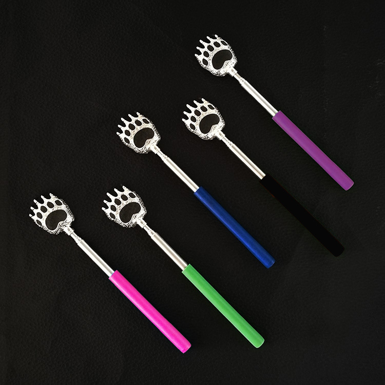 Don &#039;T Ask For People Scratching Device Back Scratcher Full Body Health Massage Rake Bear Claw Retractable Stainless Steel Scratching Device Old Man &#039;S Happiness