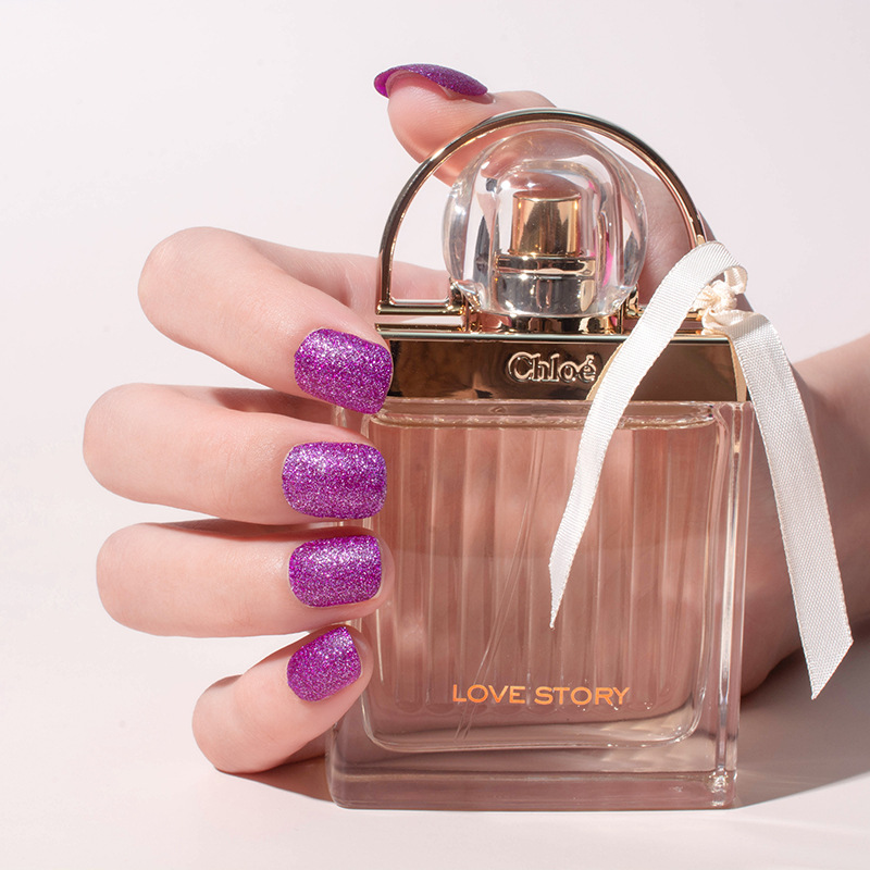 Nail Polish Baking-Free Cross-Border 15ml Quick-Drying Non-Peelable Long-Lasting Gold Sand Nail Polish 12-Color Nail Polish Set