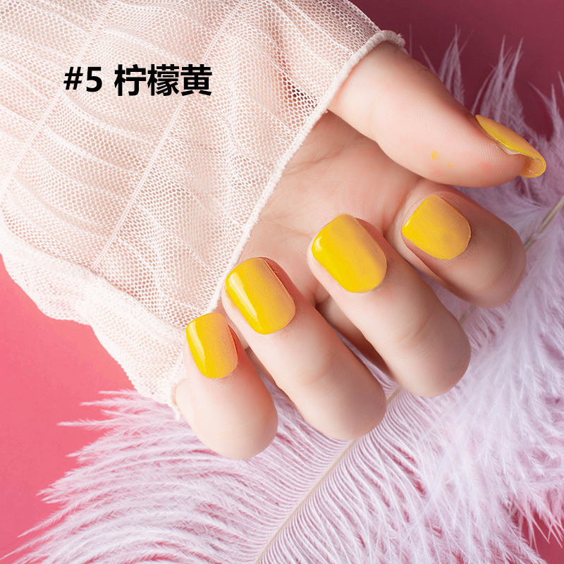 Oily Nail Polish Can Not Be Peeled and Baked Naturally and Quickly Dried Nail Polish Set 15ml Large Bottle of Nail Polish