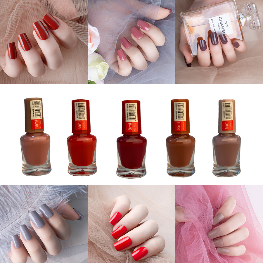 New Fruit Color Water-Based Nail Polish Baking-Free Quick-Drying Long-Lasting Children&#039;s Tasteless Tearable Nail Polish Nail Polish Set