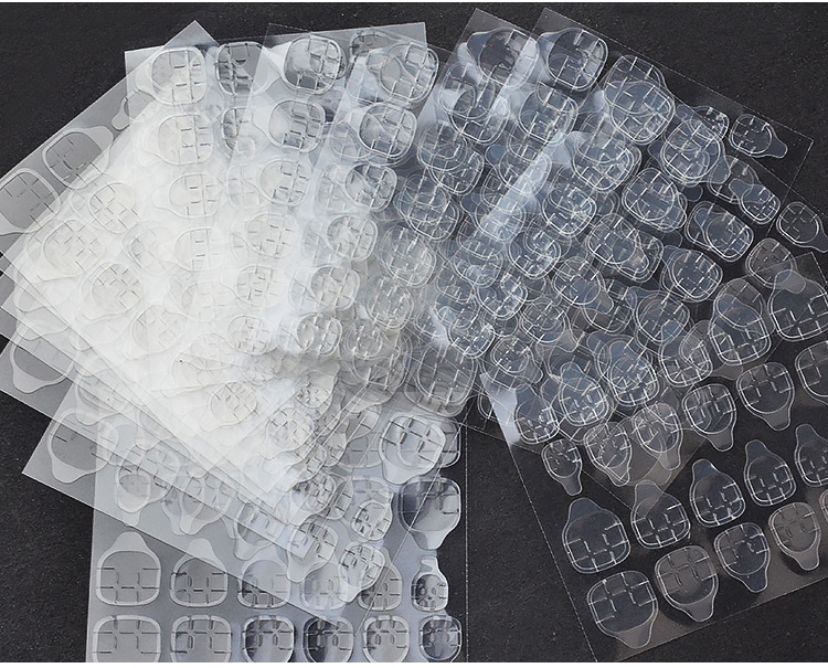 Jelly Glue Transparent Invisible Stickers Waterproof Nail Tip Jelly Double-Sided Adhesive Nail Stickers Double-Sided Adhesive Nail Sticker