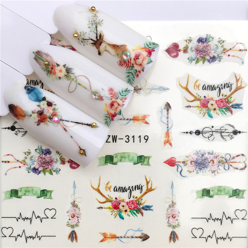 AliExpress Nail Sticker Nail Sticker Watermark Nail Sticker Nail Decal YZW3117-3162
