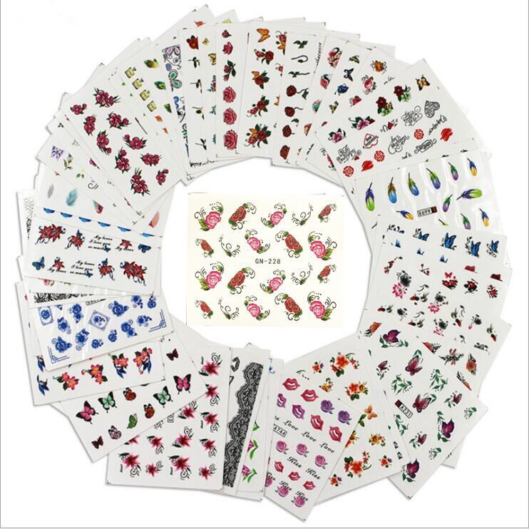 Nail Butterfly Nail Sticker Nail Decal Watermark Sticker 50 PCs One Set Non-Repeating Cross-Border Hot Style Nail Butterfly Nail Sticker Nail Decal Watermark Sticker 50 PCs One Set Non-Repeating Cross-Border Hot Style