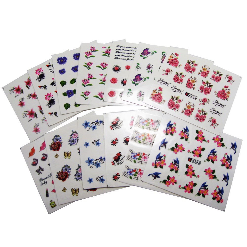 Nail Butterfly Nail Sticker Nail Decal Watermark Sticker 50 PCs One Set Non-Repeating Cross-Border Hot Style Nail Butterfly Nail Sticker Nail Decal Watermark Sticker 50 PCs One Set Non-Repeating Cross-Border Hot Style