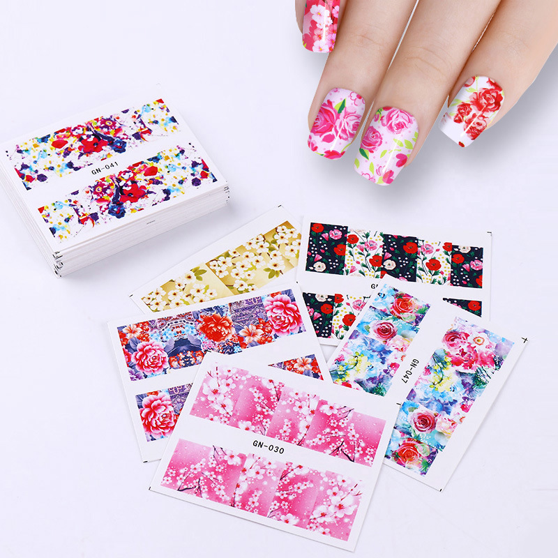 Nail Butterfly Nail Sticker Nail Decal Watermark Sticker 50 PCs One Set Non-Repeating Cross-Border Hot Style Nail Butterfly Nail Sticker Nail Decal Watermark Sticker 50 PCs One Set Non-Repeating Cross-Border Hot Style