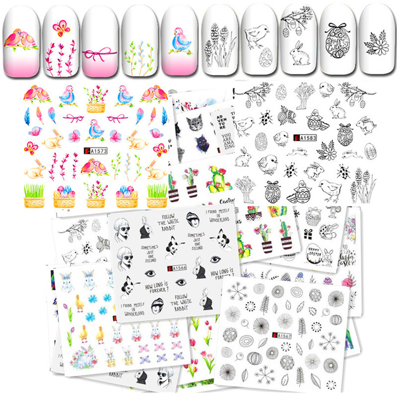 Nail Butterfly Nail Sticker Nail Decal Watermark Sticker 50 PCs One Set Non-Repeating Cross-Border Hot Style Nail Butterfly Nail Sticker Nail Decal Watermark Sticker 50 PCs One Set Non-Repeating Cross-Border Hot Style