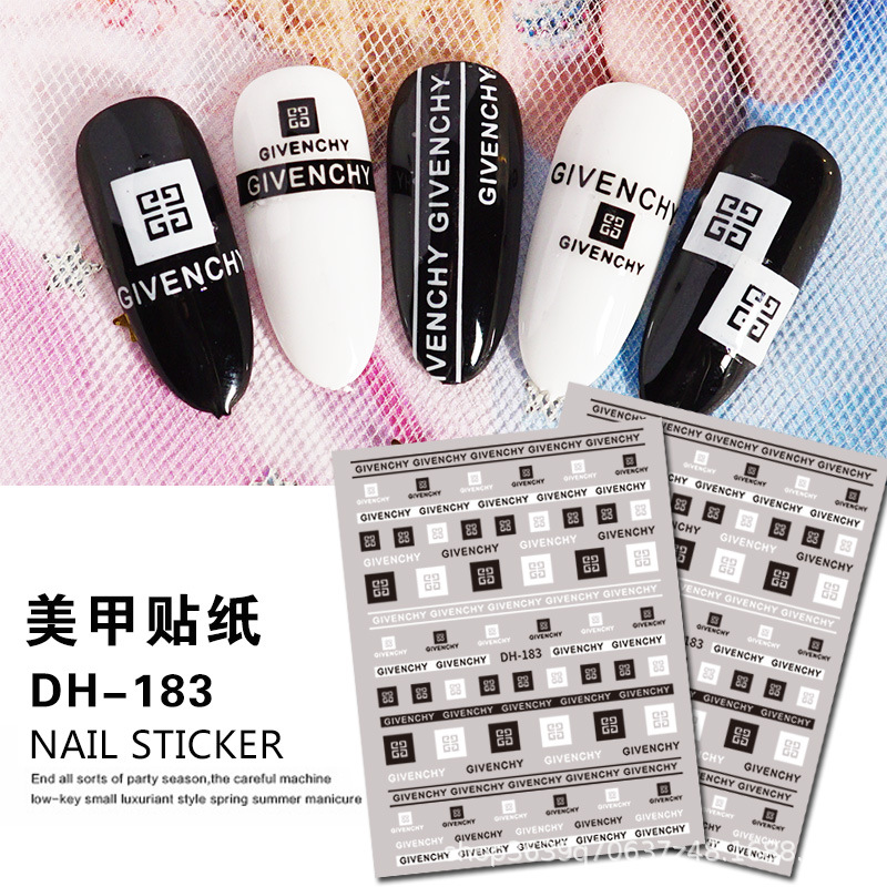 Japanese Nail Sticker Champagne Gold Nail Sticker 3D with Adhesive Graceful Nail Sticker Decorative Nail Shaped Piece