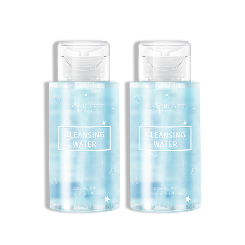 M&#039;AYCREATE New Cleansing Water Press 300ml Gentle Deep Cleaning Makeup Remover Oil Douyin Online Influencer Same Style