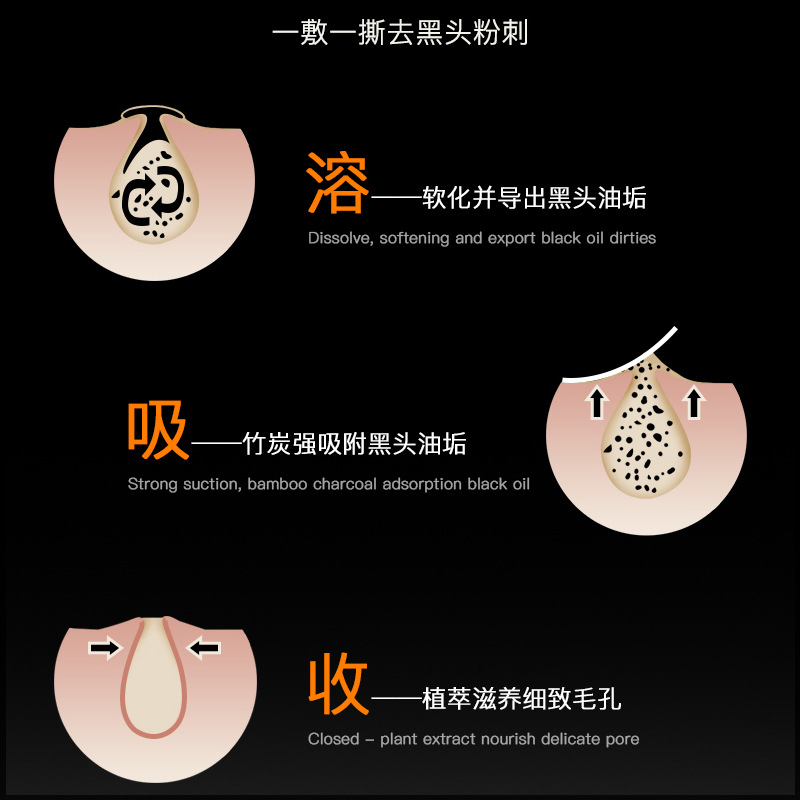 Li Fusha Bamboo Charcoal Removing Blackhead Cream 60G Tearing Nasal Mask Oil Control and Water Supplement Deep Cleansing Acne Removing Mask