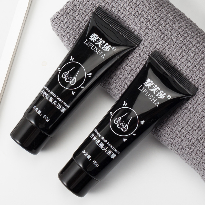 Li Fusha Bamboo Charcoal Removing Blackhead Cream 60G Tearing Nasal Mask Oil Control and Water Supplement Deep Cleansing Acne Removing Mask