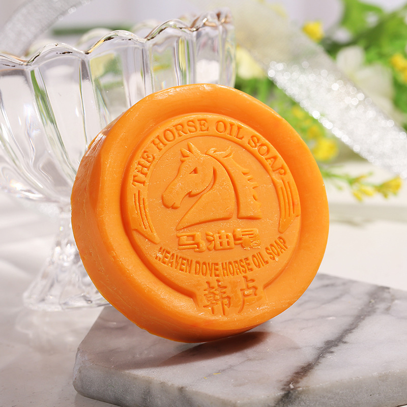 Internet Hot Horse Oil Soap Cleansing Oil Control Soap Moisturizing Men And Women Skin Care Handmade Essential Oil Soap One Piece Dropshipping