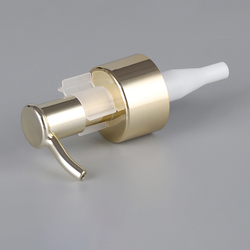 Factory Wholesale Electrochemical Aluminum Cleansing Oil Pump 24/410 28/410 Long Mouth Lotion Pump Hand Sanitizer Clip Pump