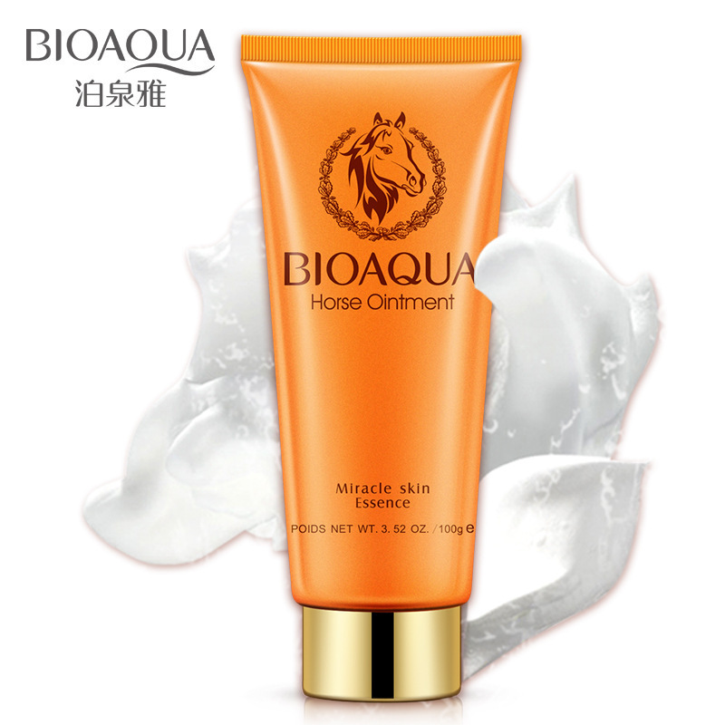 Bioaqua Horse Oil Facial Cleanser Facial Cleanser Deep Cleansing Oil Controlling and Pore Refining Cosmetics Manufacturer