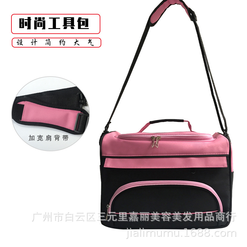 Factory Wholesale Beauty Salon Multi-Function Kit Canvas Makeup Bag Bag Pink Tattoo Bag