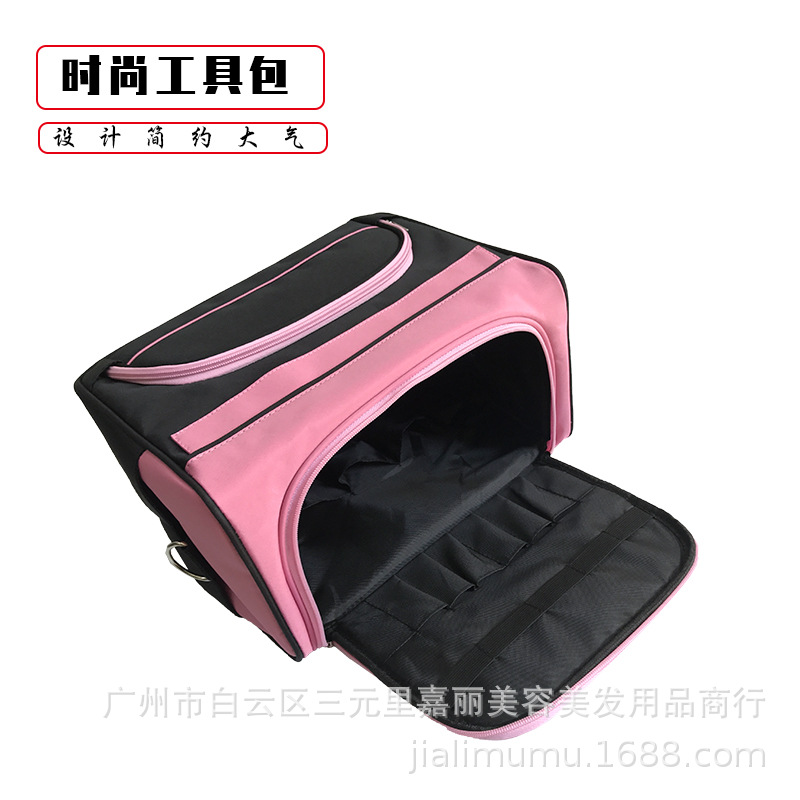 Factory Wholesale Beauty Salon Multi-Function Kit Canvas Makeup Bag Bag Pink Tattoo Bag