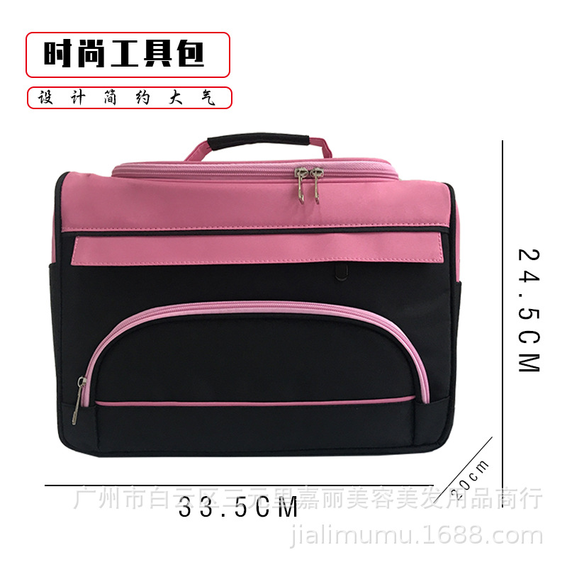 Factory Wholesale Beauty Salon Multi-Function Kit Canvas Makeup Bag Bag Pink Tattoo Bag