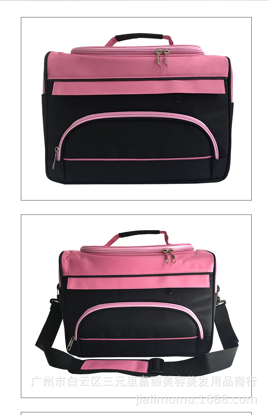 Factory Wholesale Beauty Salon Multi-Function Kit Canvas Makeup Bag Bag Pink Tattoo Bag