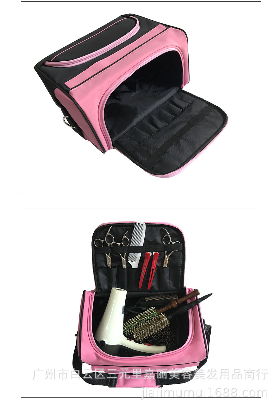 Factory Wholesale Beauty Salon Multi-Function Kit Canvas Makeup Bag Bag Pink Tattoo Bag