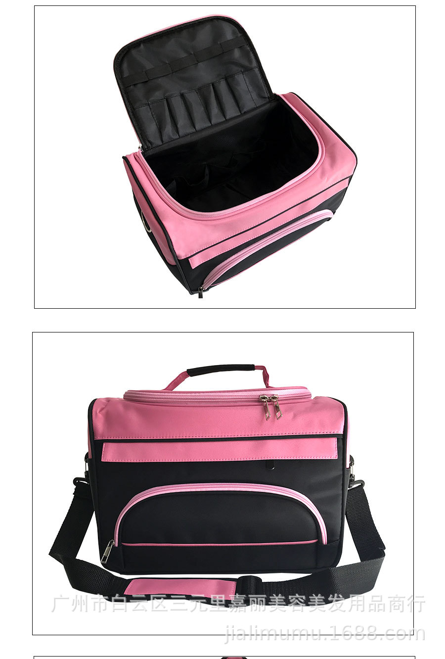 Factory Wholesale Beauty Salon Multi-Function Kit Canvas Makeup Bag Bag Pink Tattoo Bag