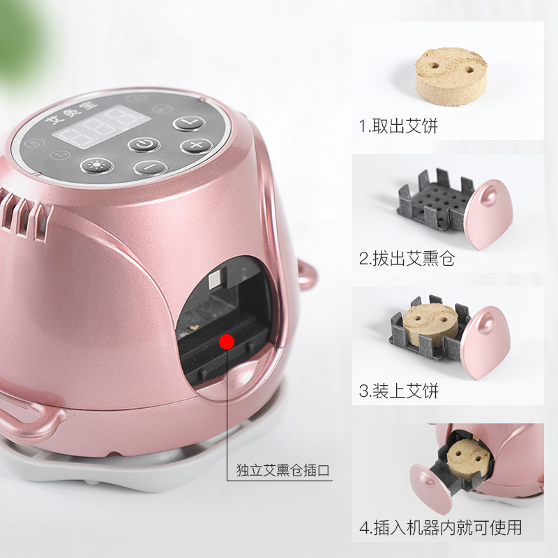 Moxibustion Box Multi-Functional Smoke-Free Portable Warming Moxibustion Apparatus Portable Moxibustion Kit Beauty Instrument Cervical Massage