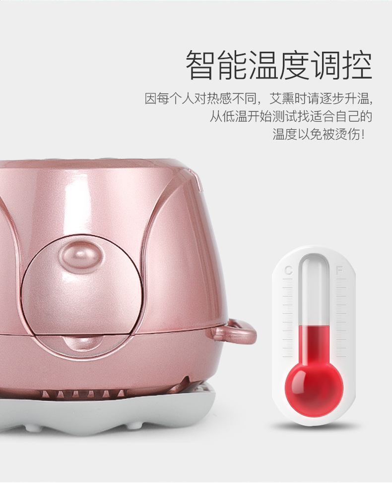 Moxibustion Box Multi-Functional Smoke-Free Portable Warming Moxibustion Apparatus Portable Moxibustion Kit Beauty Instrument Cervical Massage