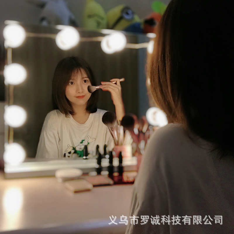 Live Streaming Beauty Makeup Light Led Mirror Front Light Bulb USB Lighting Chain Rotating Winding Hollywood Style Makeup Mirror Bulb Live Streaming Beauty Makeup Light Led Mirror Front Light Bulb USB Lighting Chain Rotating Winding Hollywood Style Makeup Mirror Bulb