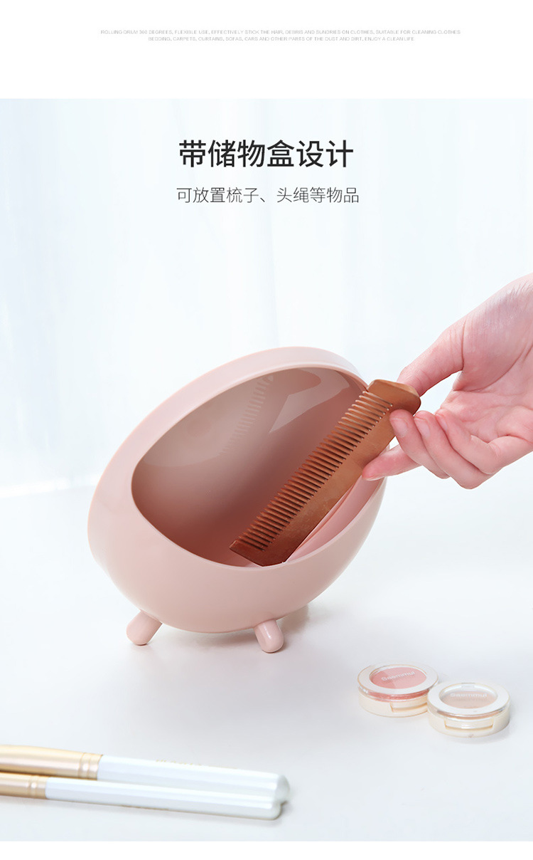 Small round mirror with Storage desk Simple Dressing Mirror Round Portable Student Makeup Mirror Princess