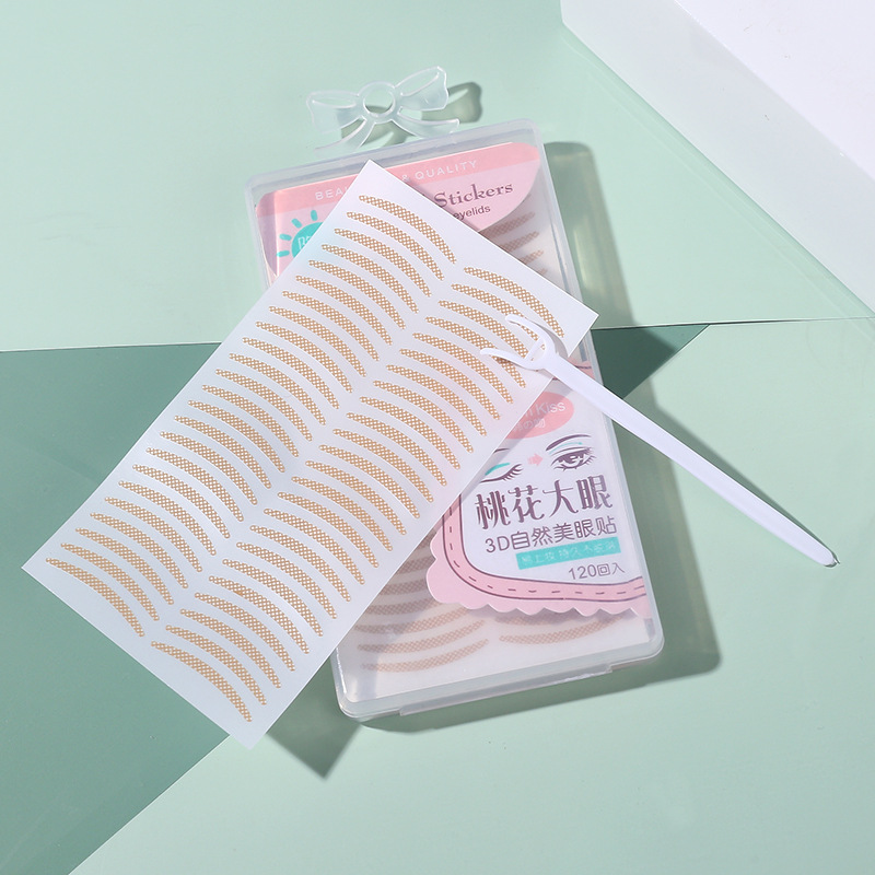 Mesh Pattern Double Eyelid Stickers TikTok Same Olive Type Free Box Crescent Shape Invisible and Breathable Flesh Color Adjustment Eye Shape Mesh Pattern Double Eyelid Stickers TikTok Same Olive Type Free Box Crescent Shape Invisible and Breathable Flesh Color Adjustment Eye Shape
