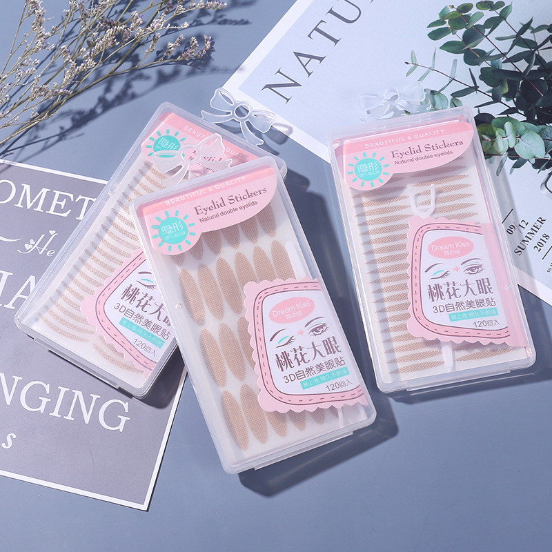 Mesh Pattern Double Eyelid Stickers TikTok Same Olive Type Free Box Crescent Shape Invisible and Breathable Flesh Color Adjustment Eye Shape Mesh Pattern Double Eyelid Stickers TikTok Same Olive Type Free Box Crescent Shape Invisible and Breathable Flesh Color Adjustment Eye Shape