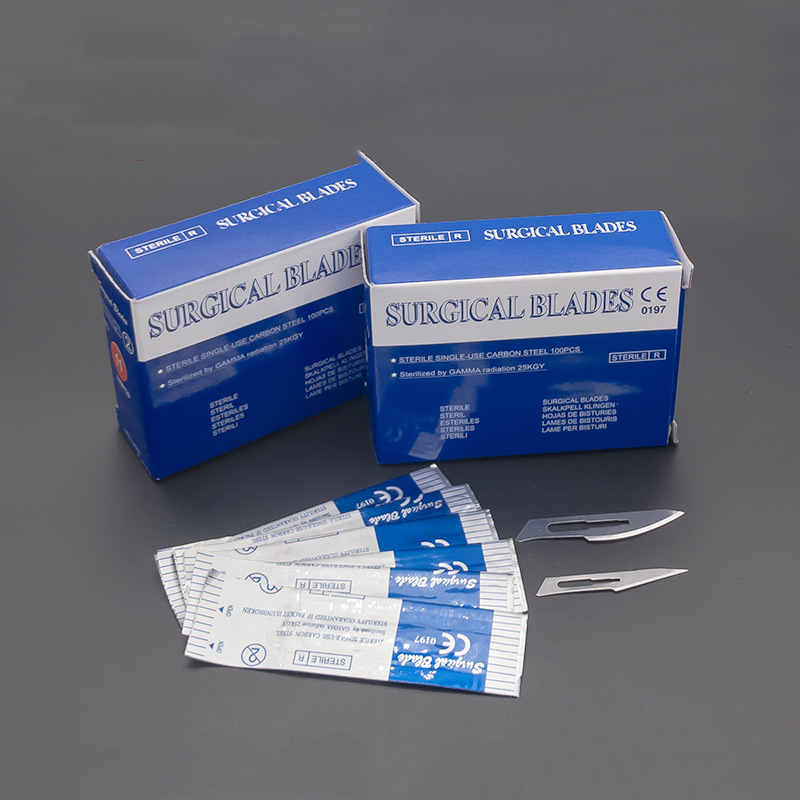 Disposable Sterilization Surgical Blade Carbon Steel English Carbon Steel Double Eyelid Carving Blades Non-Domestic Hospital Use Disposable Sterilization Surgical Blade Carbon Steel English Carbon Steel Double Eyelid Carving Blades Non-Domestic Hospital Use