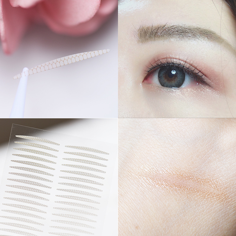 Plain Double Eyelid Stickers Same Style M Size Fine Texture No Makeup Nude Makeup Skin Color Double Swollen Eye Bubbles Eye Beauty Tape Invisible