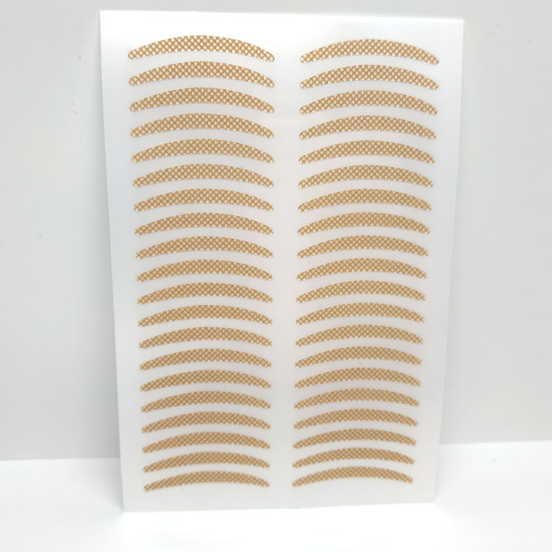Lace Double Eyelid Stickers Olive Mesh Naturally Invisible Traceless Ventilation Skin Color Long-Lasting Double-Sided TikTok Same Style Wide