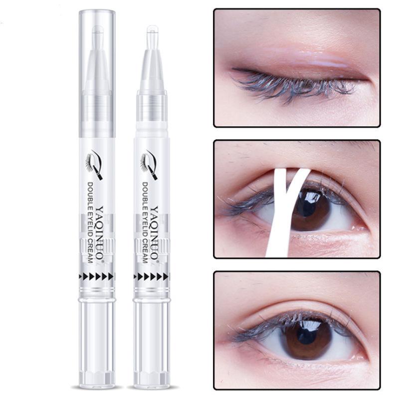 Yakino Double Eyelid Double Eyelid Cream Long-Lasting Natural Seamless Invisible Non-Glue Double Eyelid Stickers Big Eyes