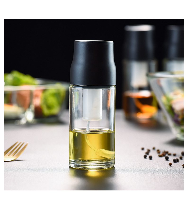 Kitchen Quantitative Press Oil Pot Soy Sauce Vinegar Bottle Japanese Olive Oil Spray Bottle Pneumatic Barbecue Fuel Injection Bottle Black Kitchen Quantitative Press Oil Pot Soy Sauce Vinegar Bottle Japanese Olive Oil Spray Bottle Pneumatic Barbecue Fuel Injection Bottle Black