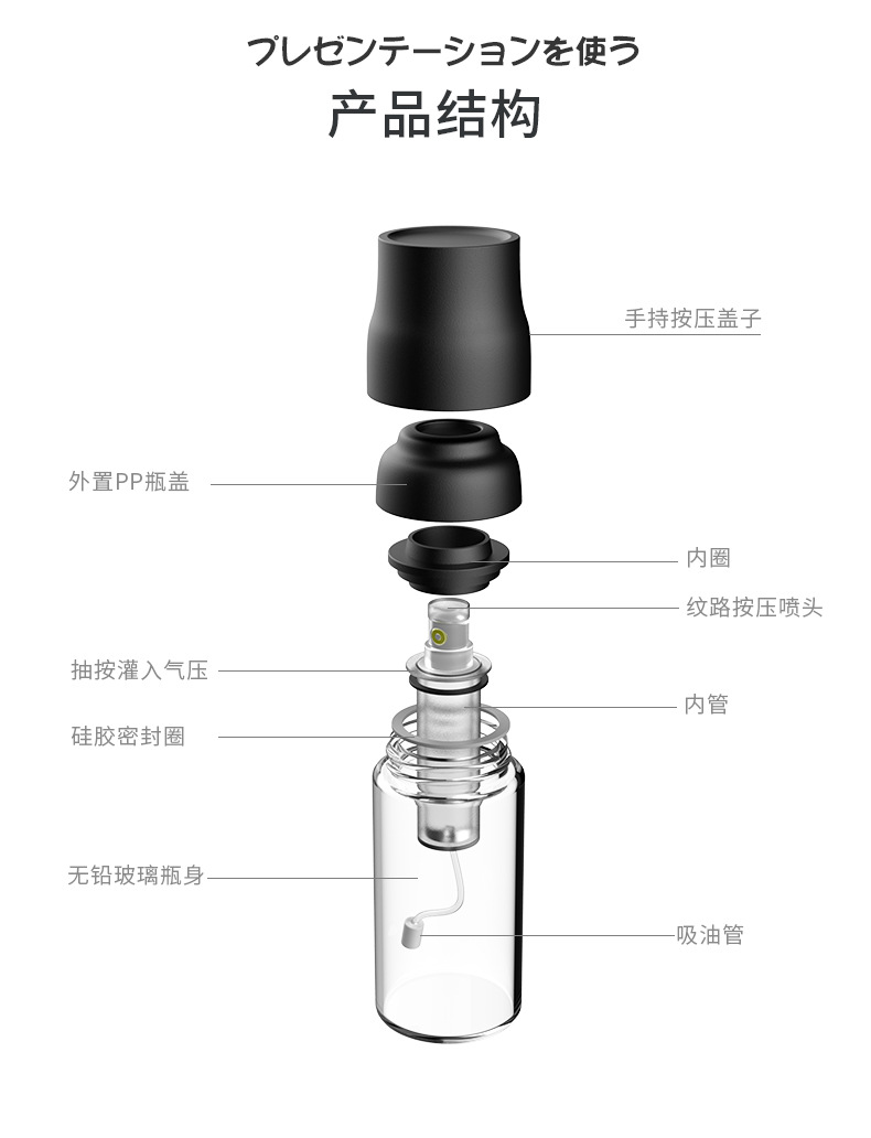 Kitchen Quantitative Press Oil Pot Soy Sauce Vinegar Bottle Japanese Olive Oil Spray Bottle Pneumatic Barbecue Fuel Injection Bottle Black Kitchen Quantitative Press Oil Pot Soy Sauce Vinegar Bottle Japanese Olive Oil Spray Bottle Pneumatic Barbecue Fuel Injection Bottle Black