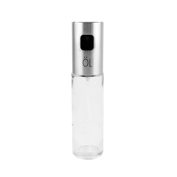 pressuretype stainless steel head spray oil alcohol and vinegar bottle leak proof seasoning oil soy sauce spray bottle