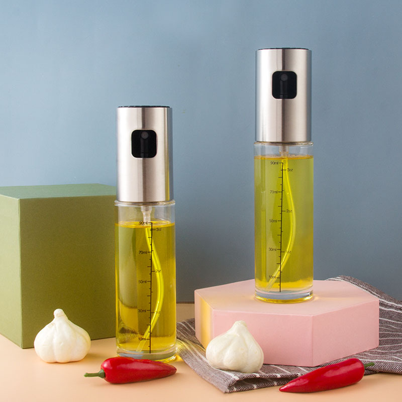 304 stainless steel spray bottle pneumatic barbecue kitchen cooking oil spray olive oil spray control oil pot