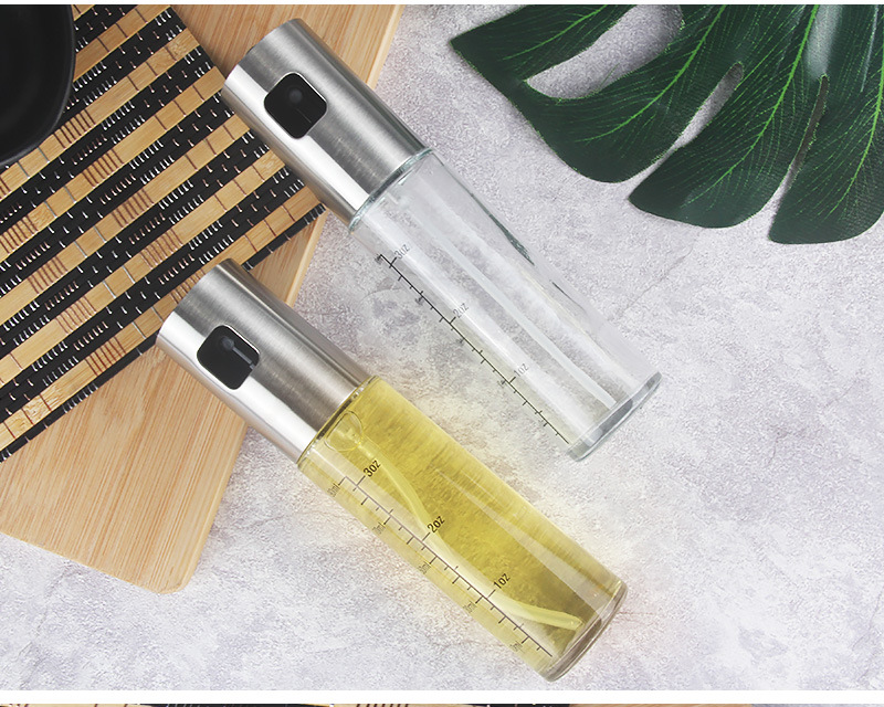 304 stainless steel spray bottle pneumatic barbecue kitchen cooking oil spray olive oil spray control oil pot