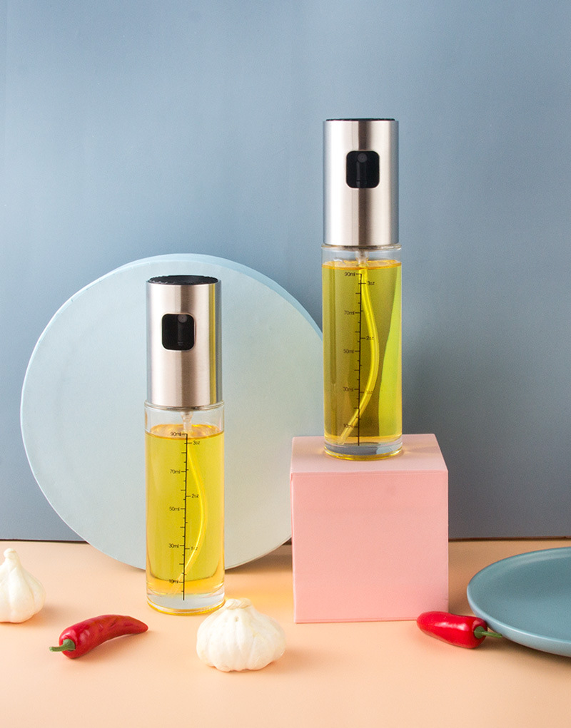 304 stainless steel spray bottle pneumatic barbecue kitchen cooking oil spray olive oil spray control oil pot