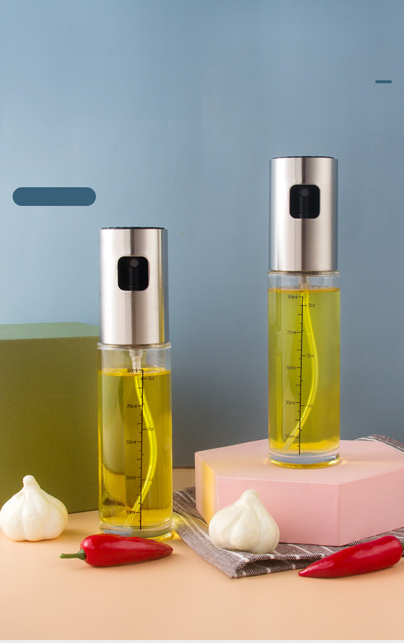 304 stainless steel spray bottle pneumatic barbecue kitchen cooking oil spray olive oil spray control oil pot